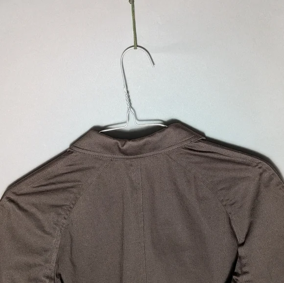 Anne Klein Tailored Brown Button Front Stretch Blazer Workwear or Smart Casual - Picture 7 of 14